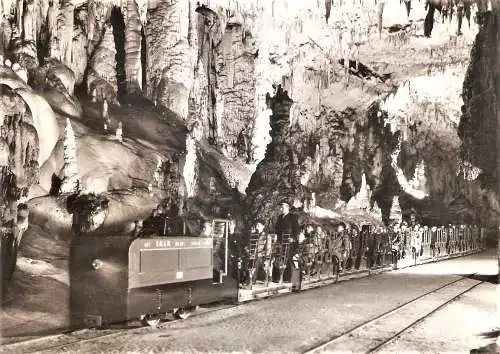 Ansichtskarte Slowenien - Postojna / Höhleneisenbahn in den Tropfsteinhöhlen von Postojna (2683)