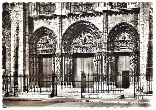 Ansichtskarte Frankreich - Chartres / La Cathédrale - Le Grand Portail (2687)
