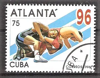 Briefmarke Cuba Mi.Nr. 3902 o Olympische Sommerspiele Atlanta 1996 / Ringen