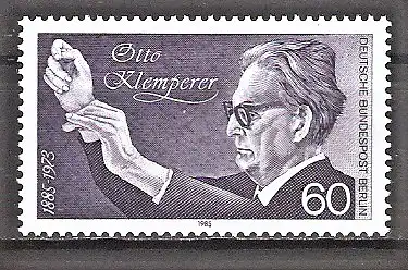 Briefmarke Berlin Mi.Nr. 739 ** 100. Geburtstag von Otto Klemperer 1985 / Dirigent