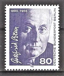 Briefmarke Berlin Mi.Nr. 760 ** 100. Geburtstag von Gottfried Benn 1986 / Dichter