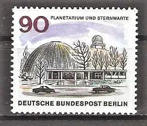 Briefmarke Berlin Mi.Nr. 263 ** Das neue Berlin 1965 / Planetarium und Wilhelm-Foerster-Sternwarte in Berlin-Steglitz