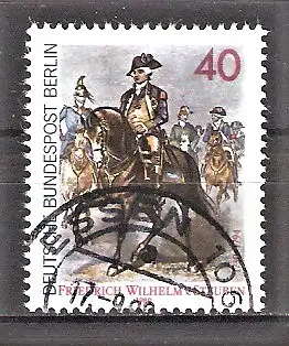 Briefmarke Berlin Mi.Nr. 628 o Friedrich Wilhelm von Steuben 1980 / General der amerikanischen Kontinentalarmee