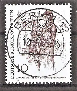 Briefmarke Berlin Mi.Nr. 331 o Vollstempel Berlin / Berliner des 19. Jahrhunderts 1969