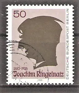 Briefmarke Berlin Mi.Nr. 701 o 100. Geburtstag von Joachim Ringelnatz 1983 / Maler und Schriftsteller
