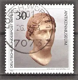 Briefmarke Berlin Mi.Nr. 708 o Kunstschätze in Berliner Museen 1984 / Königin Kleopatra VII.
