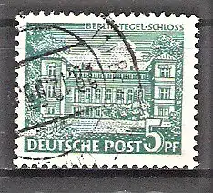 Briefmarke Berlin Mi.Nr. 44 o Berliner Bauten 1949 / Tegeler Schloss