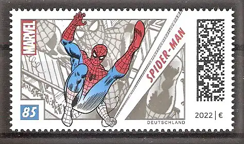 Briefmarke BRD Mi.Nr. 3697 ** Spider-Man 2022 / Spider-Man über den Straßen von New York City