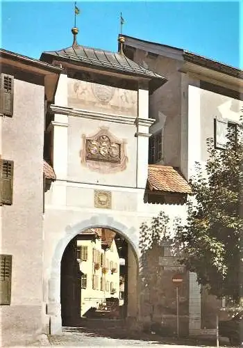 Ansichtskarte Schweiz - Ilanz / Obertor (2608)
