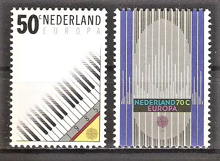 Briefmarke Niederlande Mi.Nr. 1274-1275 ** Europa CEPT 1985 / Europäisches Jahr der Musik / Kompletter Satz !