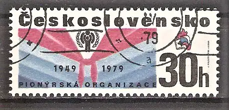 Briefmarke Tschechoslowakei Mi.Nr. 2502 o 30 Jahre Pionierorganisation 1979