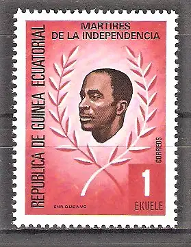 Briefmarke Äquatorial-Guinea Mi.Nr. 1603 ** Kämpfer für die Unabhängigkeit 1979 / Enrique Nvo