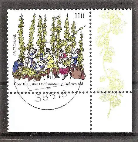 Briefmarke BRD Mi.Nr. 1999 o Bogenecke unten rechts / Ersttags-Ortsstempel 38518 Gifhorn 16.7.98
