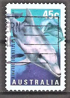 Briefmarke Australien Mi.Nr. 1778 o Meerestiere 1998 / Großer Tümmler (Tursiops truncatus)