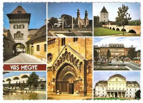 Ansichtskarte Ungarn - Vas Megye / Mehrbildkarte (1829)