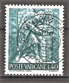 Briefmarke Vatikan Mi.Nr. 495 o Die Arbeit des Menschen 1966 / Bauhandwerk