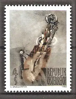 Briefmarke Österreich Mi.Nr. 1655 ** Moderne Kunst in Österreich 1980 / "Mond-Figur" - Gemälde von Karl Brandstätter