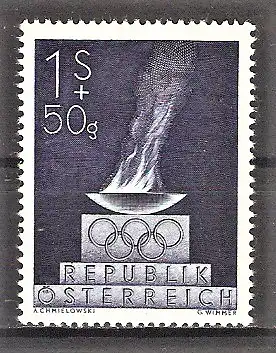 Briefmarke Österreich Mi.Nr. 854 ** Olympische Sommerspiele London 1948 / Olympische Flamme