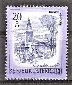 Briefmarke Österreich Mi.Nr. 1649 ** Schönes Österreich 1980 / Bergfried von Freistadt im Mühlviertel in Oberösterreich