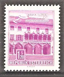 Briefmarke Österreich Mi.Nr. 1116 ** Bauwerke 1962 / Kornmesserhaus in Bruck a. d. Mur