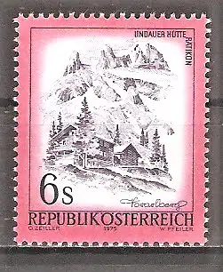 Briefmarke Österreich Mi.Nr. 1477 ** Schönes Österreich 1975 / Lindauer Hütte im Rätikon, Vorarlberg