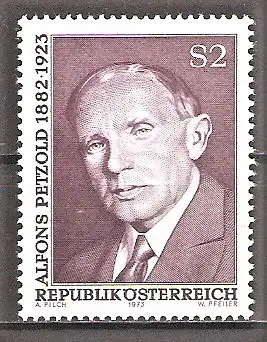 Briefmarke Österreich Mi.Nr. 1410 ** 50. Todestag von Alfons Petzold 1973 / Dichter