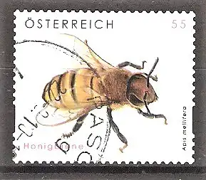 Briefmarke Österreich Mi.Nr. 2819 o Tierschutz 2009 / Honigbiene (Apis mellifera)