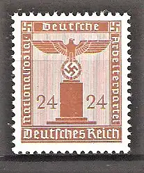 Briefmarke Deutsches Reich Dienstmarke Mi.Nr. 163 ** 24 (Pf) Dienstmarken der Partei 1942