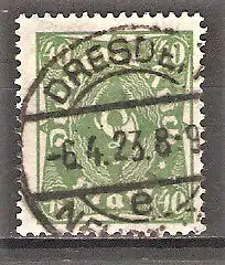 Briefmarke Deutsches Reich Mi.Nr. 232 o VOLLSTEMPEL DRESDEN 6.4.23 / Freimarke Posthorn 1923