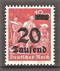 Briefmarke Deutsches Reich Mi.Nr. 280 ** 20 TSD. auf 12 M. Schnitter / Freimarke 1923