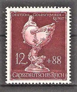 Briefmarke Deutsches Reich Mi.Nr. 903 ** Deutsche Gesellschaft für Goldschmiedekunst 1944 / Nautilusbecher (Dresden)