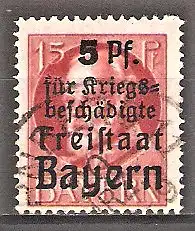 Briefmarke Bayern Mi.Nr. 172 A o Hilfe für bayerische Kriegsbeschädigte 1919