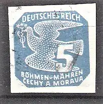 Briefmarke Böhmen und Mähren Mi.Nr. 43 o Zeitungsmarke 1939