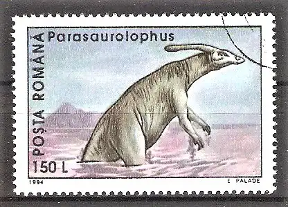 Briefmarke Rumänien Mi.Nr. 4976 o Parasaurolophus