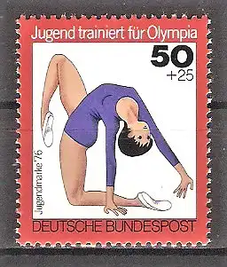 Briefmarke BRD Mi.Nr. 884 ** Jugend 1976 / Jugend trainiert für Olympia - Bodenturnen