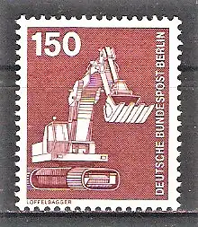 Briefmarke Berlin Mi.Nr. 584 ** 150 Pf. Industrie und Technik 1978 / Löffelbagger