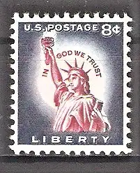 Briefmarke USA Mi.Nr. 663 A ** Freimarken 1954 / Freiheitsstatue