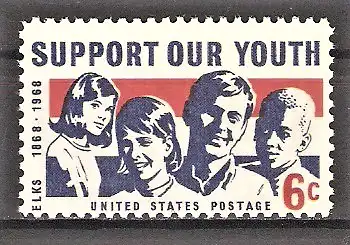Briefmarke USA Mi.Nr. 947 ** Unterstützt unsere Jugend 1968