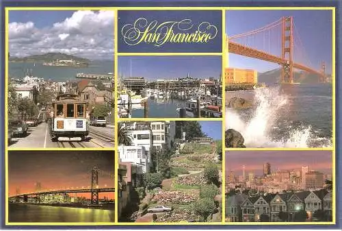 Ansichtskarte USA - San Francisco / Mehrbildkarte (2385)