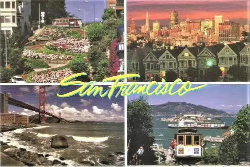 Ansichtskarte USA - San Francisco / Mehrbildkarte (2383)