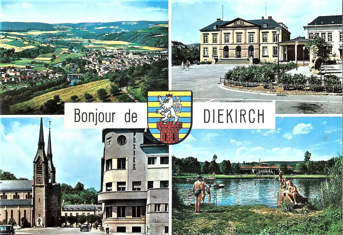Ansichtskarte Luxemburg - Diekirch / Bonjour de Diekirch (1680)