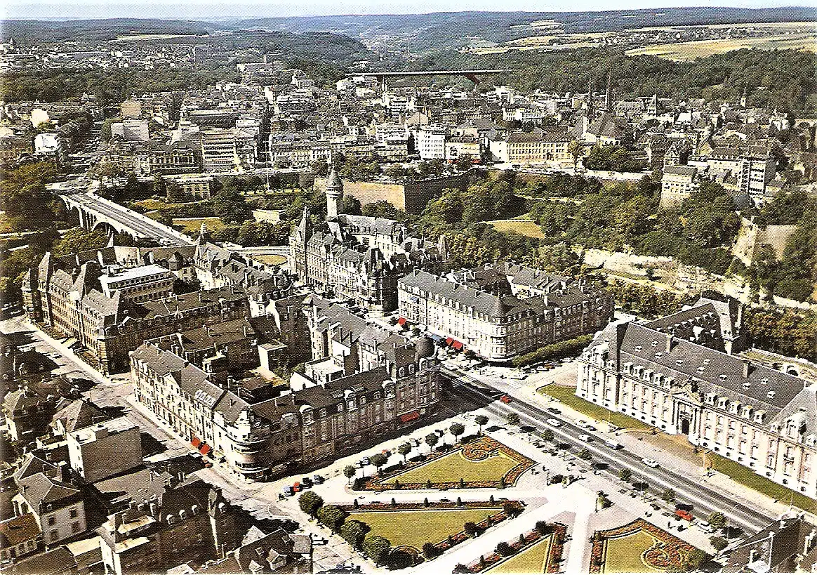 Ansichtskarte Luxemburg - Panorama - Luftbild (2020)