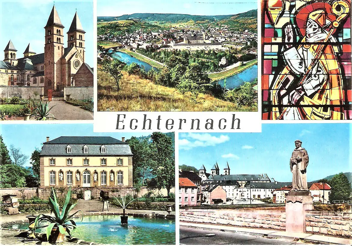 Ansichtskarte Luxemburg - Echternach / Mehrbildkarte (1983)