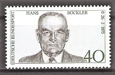 Briefmarke BRD Mi.Nr. 832 ** Hans Böckler 1975 / Gewerkschaftsführer