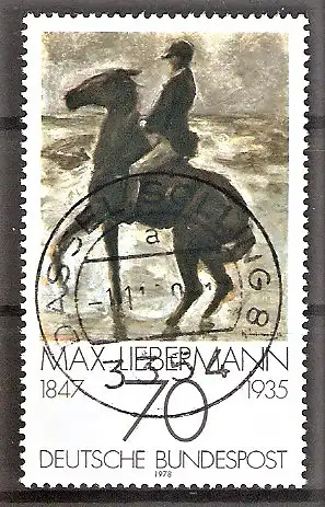 Briefmarke BRD Mi.Nr. 987 o Vollstempel Dassel Solling / Deutscher Impressionismus 1978