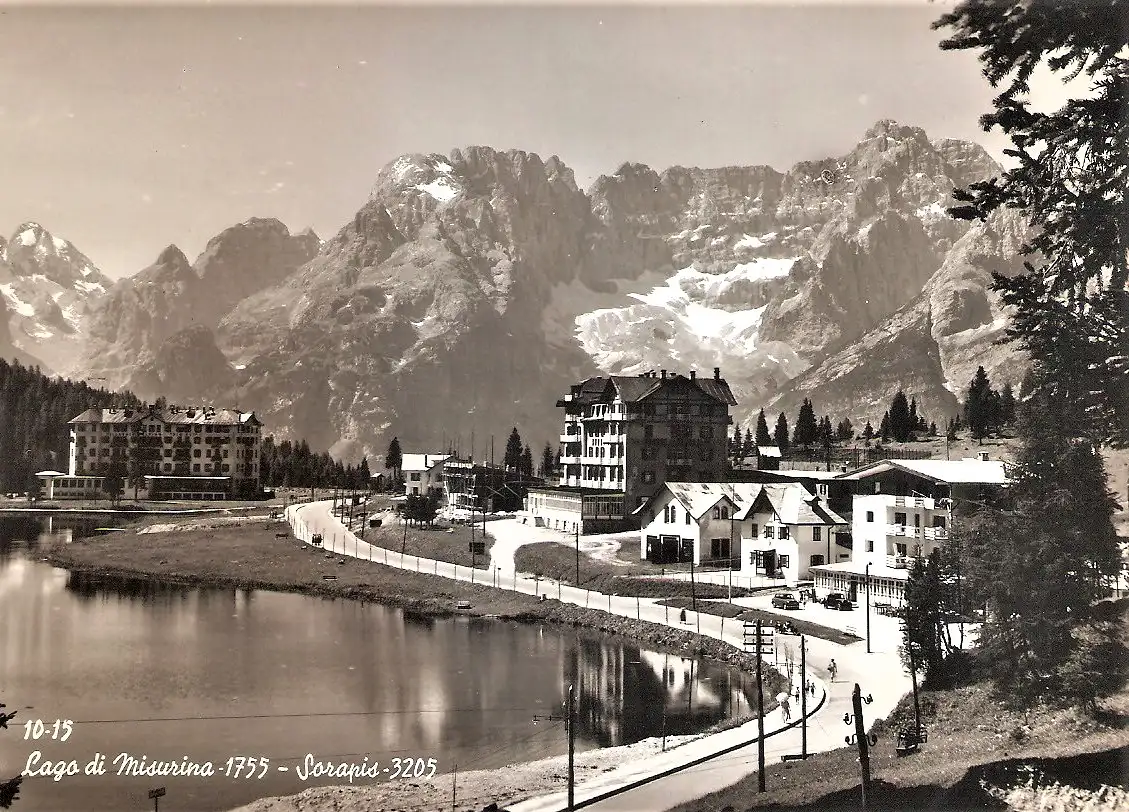 Ansichtskarte Italien - Misurinasee gegen Sorapis Berggruppe (2656)