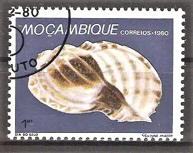 Briefmarke Mocambique Mi.Nr. 779 o Große Harfenschnecke (Harpa major)