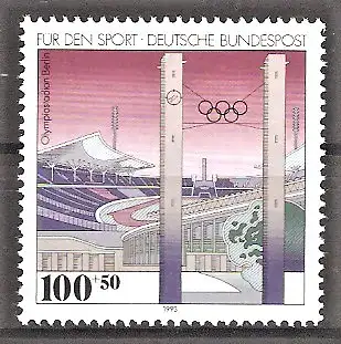 Briefmarke BRD Mi.Nr. 1652 ** Sporthilfe 1993 / Olympische Sportstätten in Deutschland - Olympiastadion Berlin
