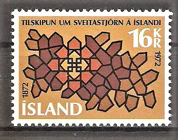 Briefmarke Island Mi.Nr. 463 ** Gesetzgebung der Gemeindeverwaltung 1972