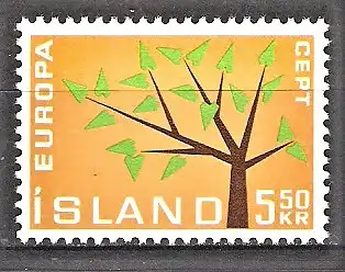 Briefmarke Island Mi.Nr. 364 ** Europa CEPT 1962 / Stilisierter Baum